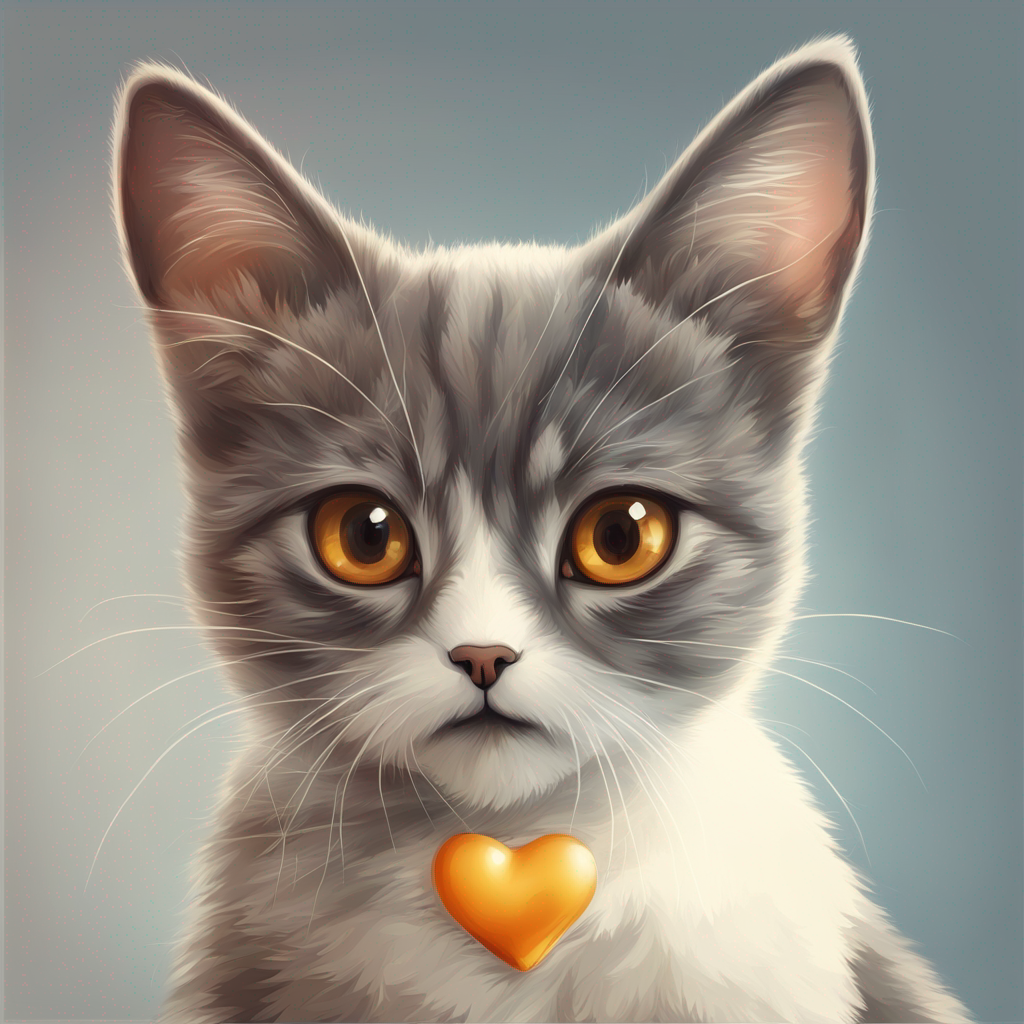 AI Cartoon Cat Portrait
